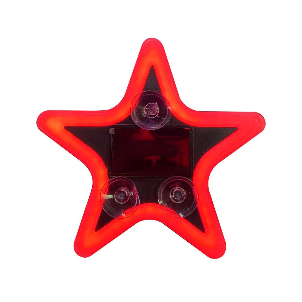 Solar Charging LED Car Window Lights Star Shaped Sparkling Mood Lights Neon Lights Car Interior Light Window Glowing Decoration