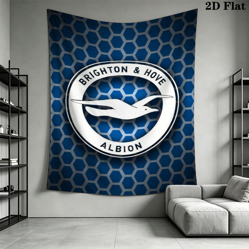 Brighton Wall Tapestry Aesthetic Wall Hanging Printed Fabric Blanket Decorative Tapestries for Bedroom Living Room Home Decor