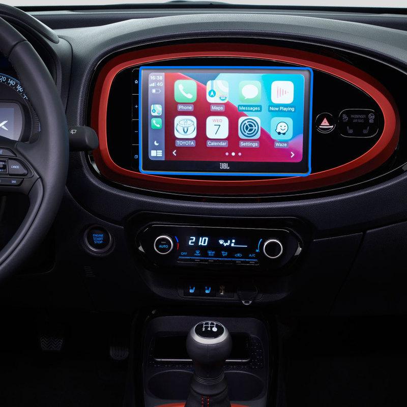 9 inch Tempered glass screen protector film For Toyota Aygo X Car GPS Control screen Auto interior sticker accessories