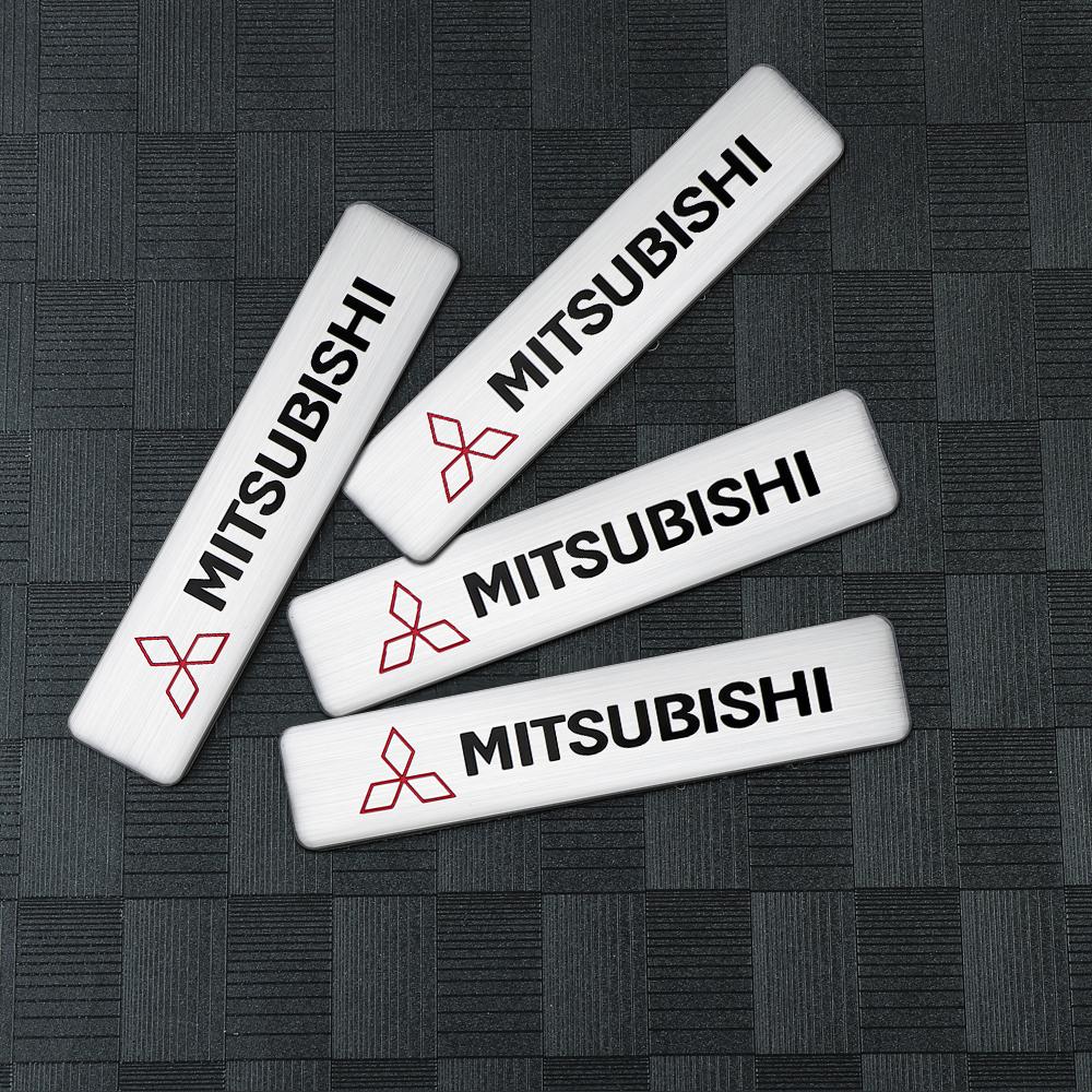 4PC Car Badge Sticker Auto Sticker Body Trunk Decorative Decal for MITSUBISHI Ralliart Lancer Competition Outlander EX LANCER