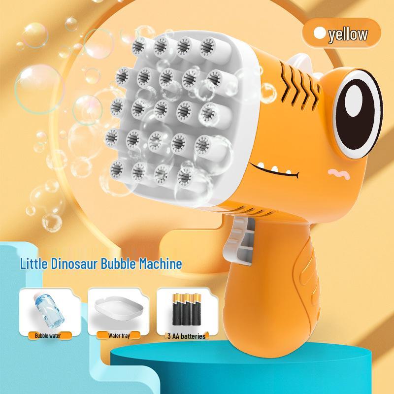 Детский пистолет с мыльными пузырями в виде динозавра - Полуавтоматический, Герметичный, Ручная игрушка