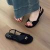 Flats Women's Sandals Casual Cozy Shoes Dress Summer Slippers 2025 Woman Beach Slides Walking New Sandalias De Mujer