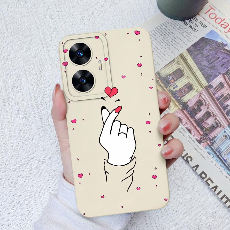 Чехол для телефона OPPO Realme C55 C35 C33 C31 Улучшенная защита камеры Жидкий силиконовый бампер Чехол для Realme C 55 35 33 31