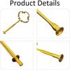 pson 2-Tier Cake Stand Hardware Kit, Flower Design Cupcake and Dessert Stands Tray Fittings for Weddings, Parties, Tea Gatherings(Gold)
