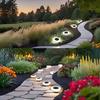 Solar Powered Ground Lamp Deck Lights Rotundity Solar Underground Light Solar  Lawn Lamp  Landscape
