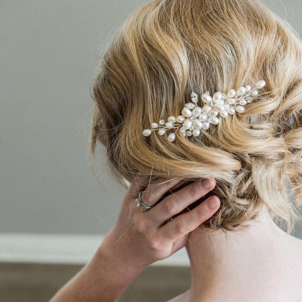 1 шт., свадебная тиара, заколка для волос, дрель, цветок, украшение для волос, заколка для волос, ювелирные изделия для невесты