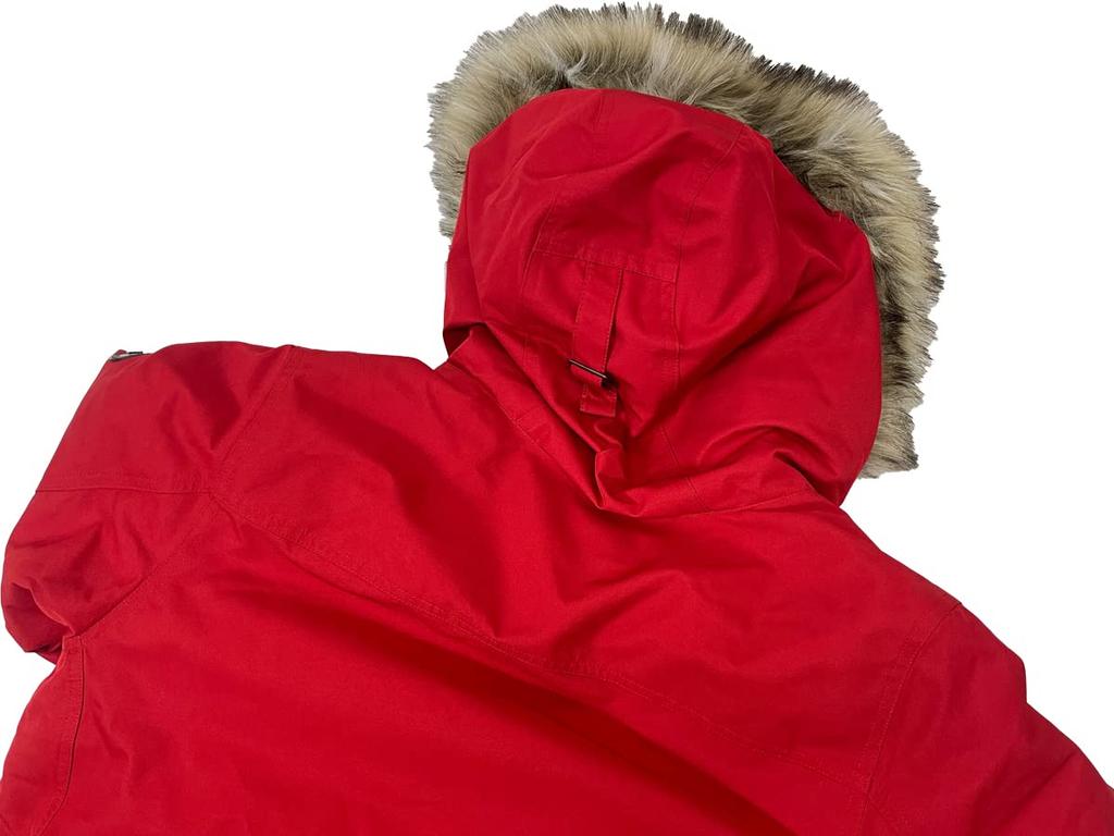 POLO RALPH LAUREN Fur Hooded Down Size 0101860 Men's N-3B Jacket, M, Red,