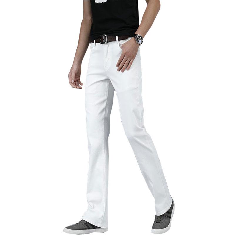 Джинсы для мужчин Мужские джинсы клеш Джинсы буткат Клеш Мужские дизайнерские Классические повседневные джинсы