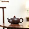 420 мл Исинский чайник из фиолетовой глины, изготовленный вручную известными художниками, чайник Lucky Strike, красивый чайник, китайский чайный сервиз Zisha, подарки