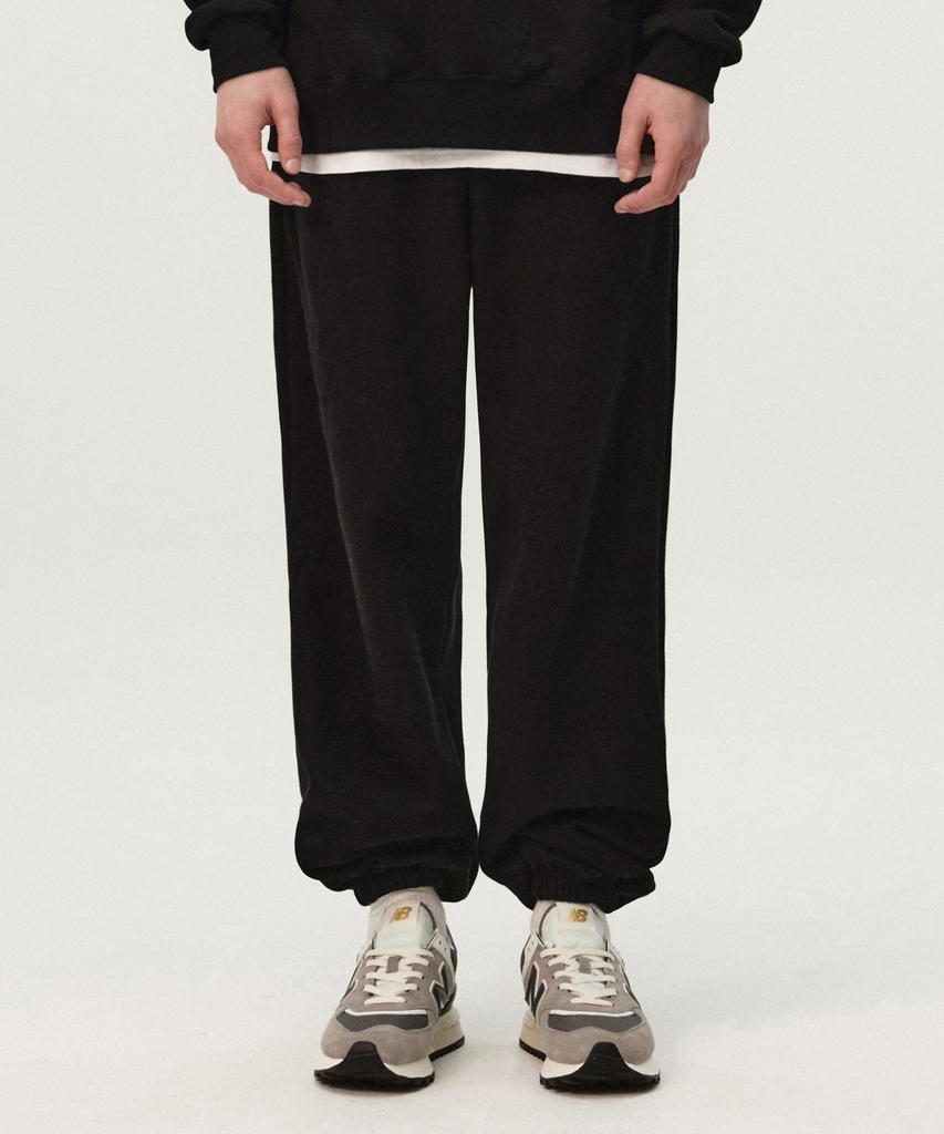 TOPBOY [2Pack Non-Fleece Or Fleece] Essential Elastic Waist Sweat Jogger Pants 3 Colors (Type B)