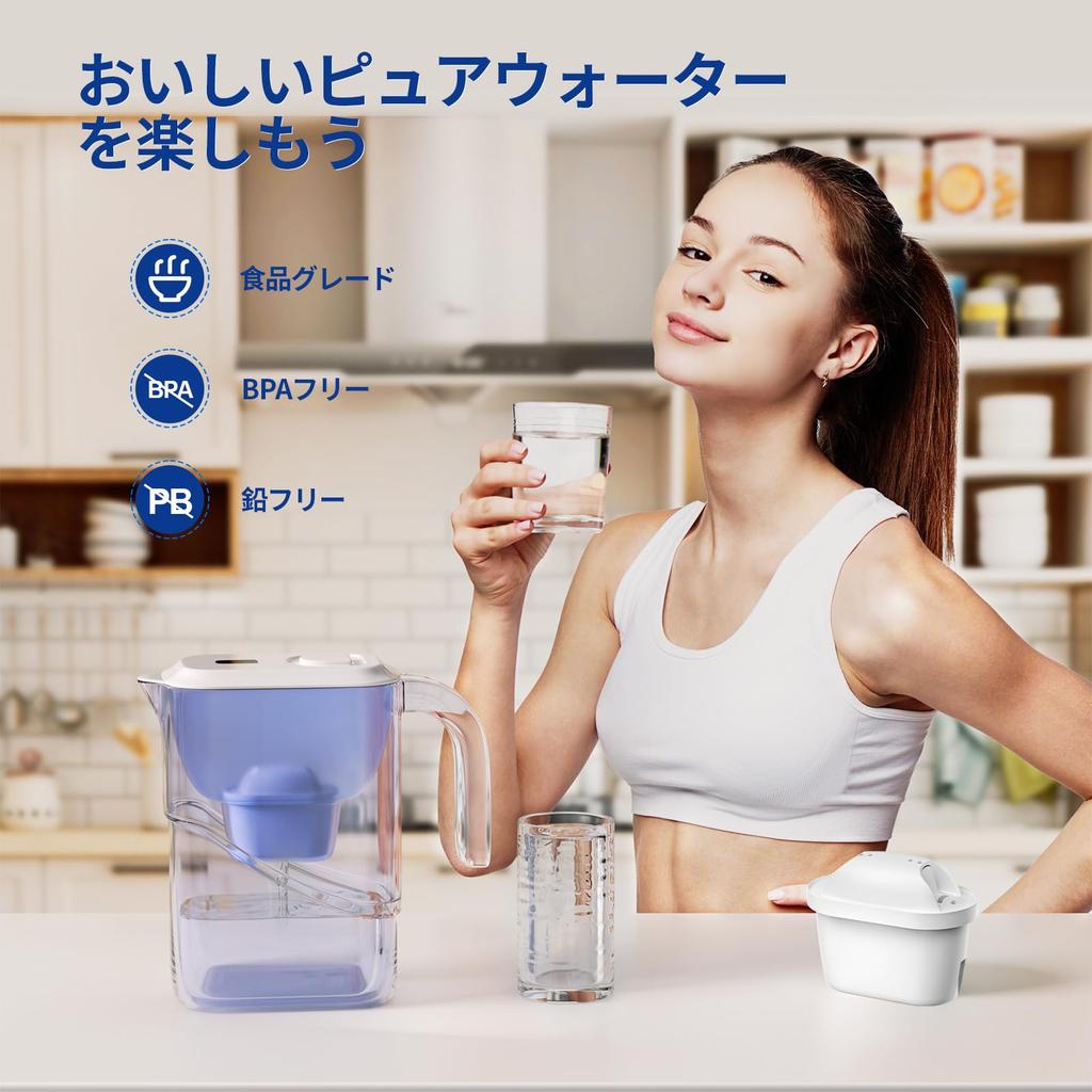 WaterJingYi Water Filter, Compatible with BRITA MAXTRA Filter Cartridges, High Removal, Filter Style (Pack of 12)