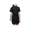Adidas Полосатый логотип круглый вырез короткий рукав платье женские платья черный HG6416