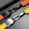 Застежка для часового ремешка из нержавеющей стали 316L 16 мм 18 мм 20 мм Силикон нержавеющая сталь Часы Складная Застежка безопасности Раскладывающаяся пряжка Аксессуары