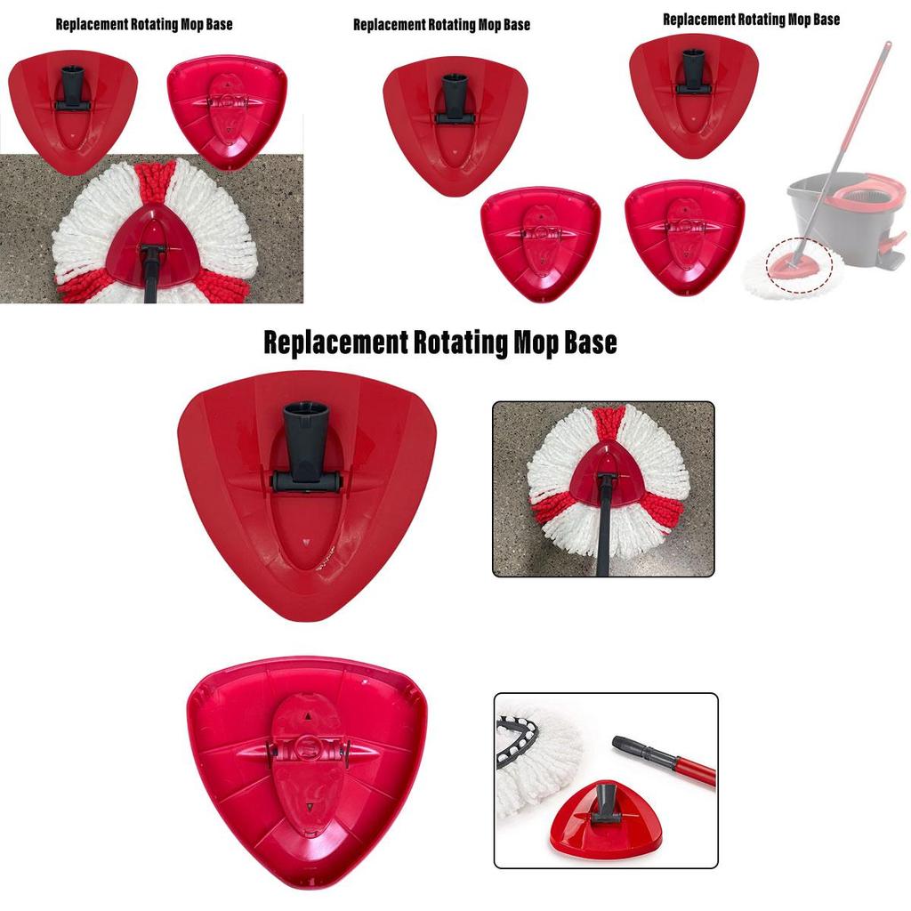 High-quality Red Triangle Mop Head Replacement For Vileda O-cedar Plastic Mop Superior Cleaning Performance