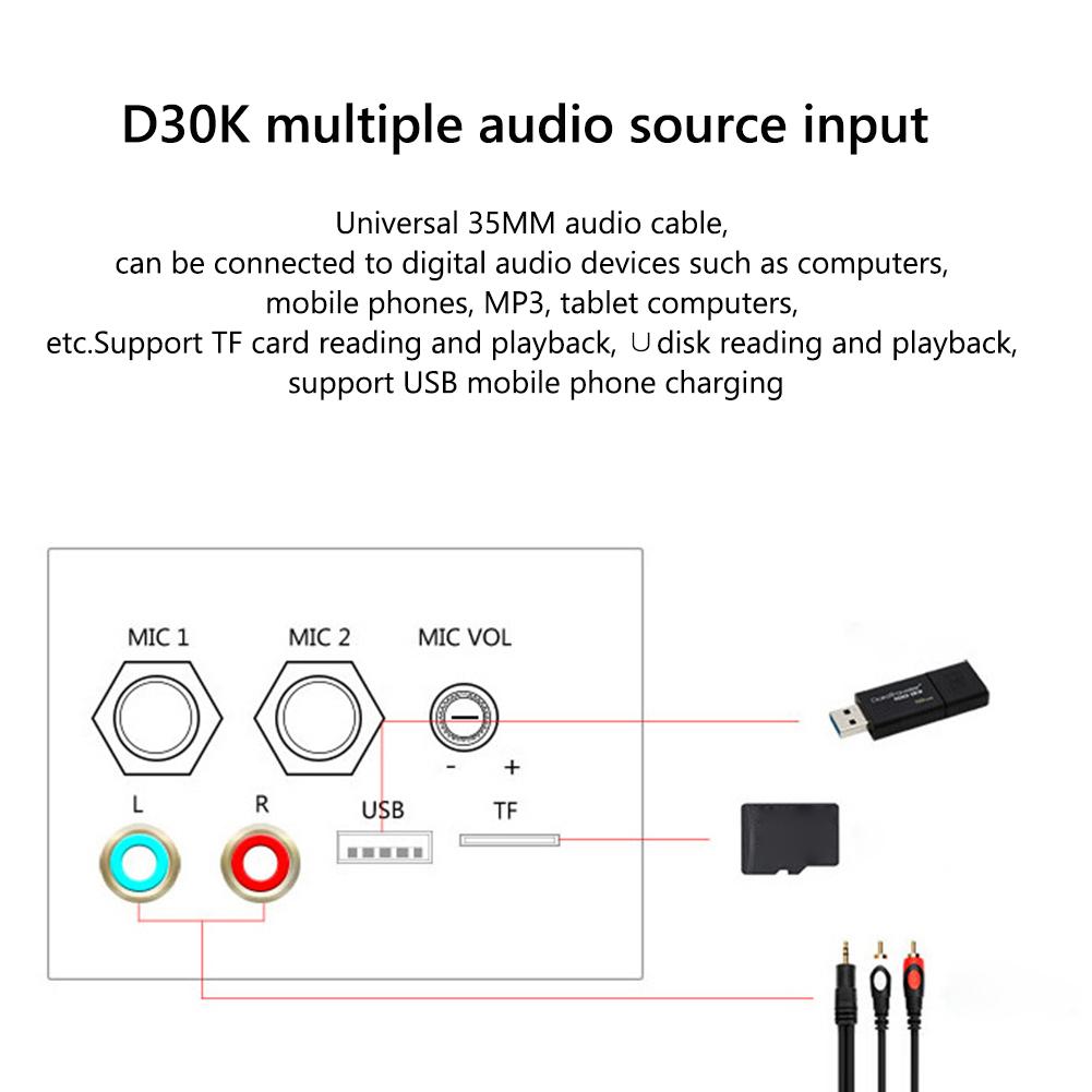 D10 12 В 24 В Bluetooth-совместимый цифровой усилитель мощности сабвуфера