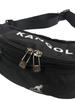 Waist Bag Waist Pouch Crossbody Unisex [Kangol] (BLK×WHT)