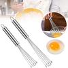 Stainless Steel Wave Bead Whisk Set 10 Inch 12 Inch Rust-proof Comfortable Handle Easy-carry Manual Whisk Kitchen Baking Tools