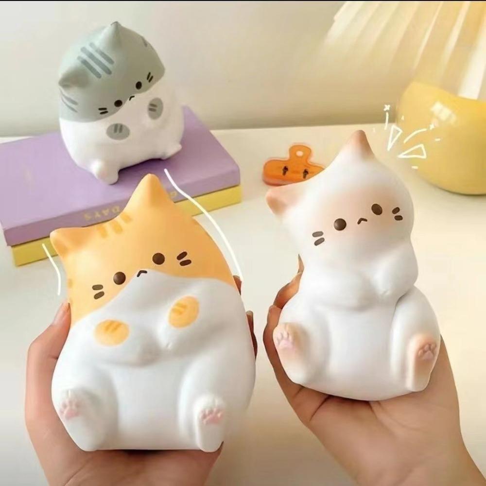 Squihy Милый Кот Сжимаемый Животное Игрушки для Снятия Стресса Лечебные Офисный Антистресс Вент Игрушки-Непоседы для Детей Девочки Исцеляющие Подарки