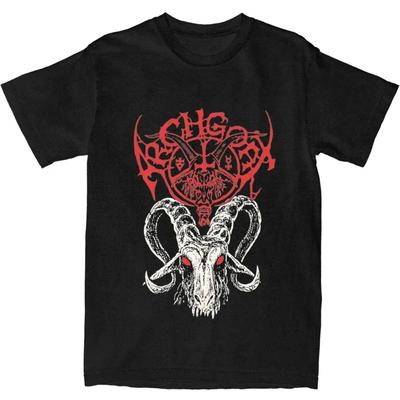 Мужская женская футболка Archgoat Band Graphic T Shirt Merchandise Awesome Cotton Black Metal T Shirt Tee Clothing Graphic Printing