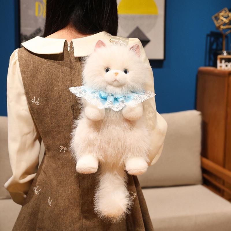 Рэгдолл Кошка Плюшевая Игрушка Рюкзак – Плюшевый Друг Кукла Подарок на День Рождения
