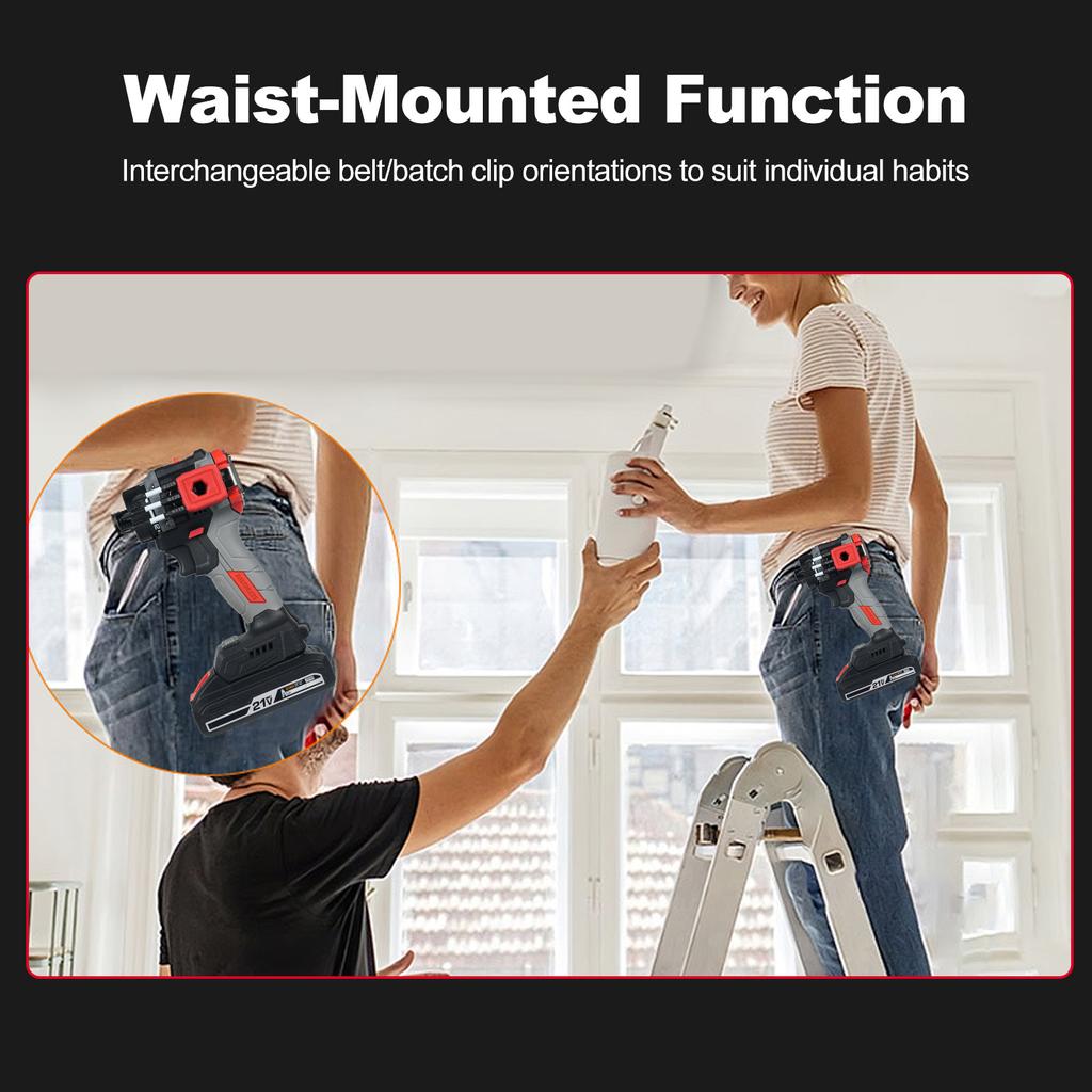 21 В электрическая отвертка 2 в 1 ударный гайковерт + молоток бесщеточная аккумуляторная отвертка