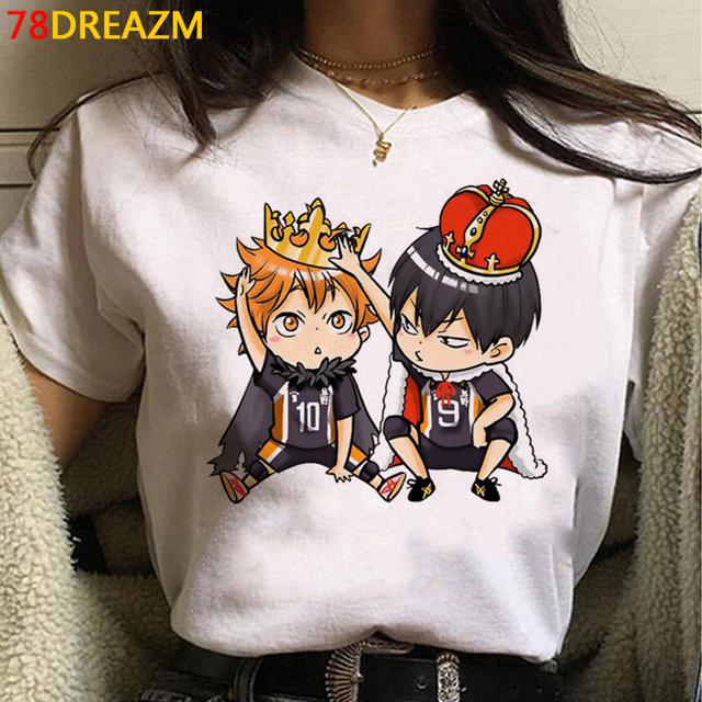 Oya Oya Oya Haikyuu футболка для мужчин Kawaii японский волейбол аниме футболки с рисунком Kawaii Karasuno мультфильм унисекс рубашка Harajuku мужская