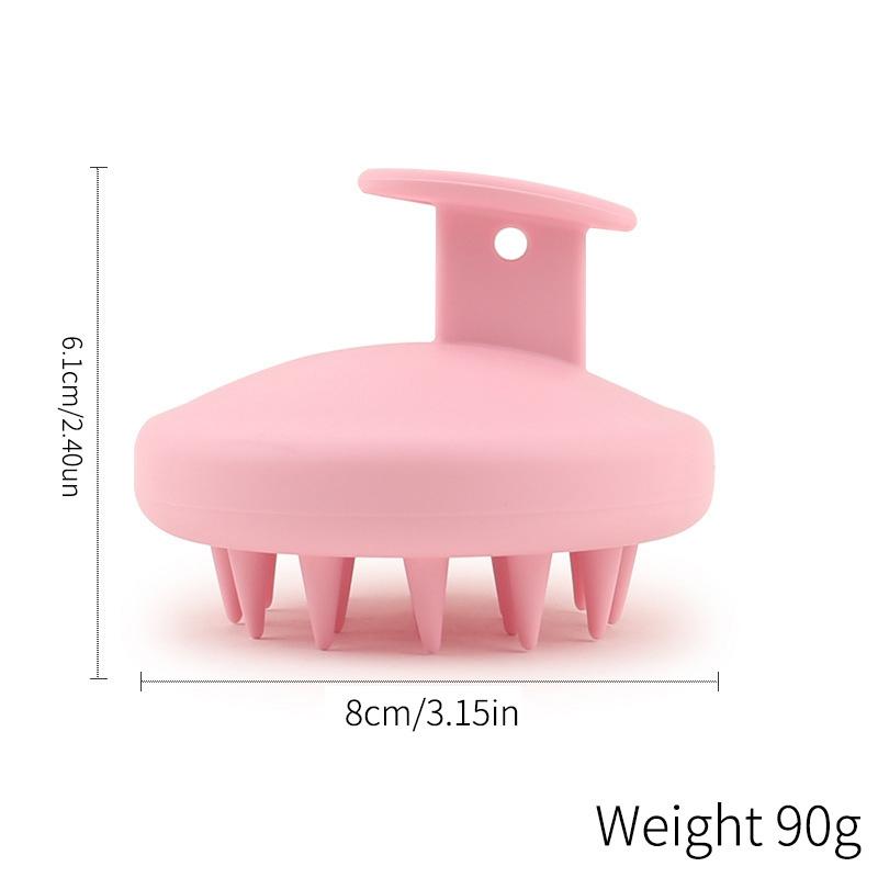 Силиконовая щетка для мытья волос Пшеничная солома Силиконовая щетка для мытья волос Головка щетка Scalp Stop Itch Scratching Comb Парикмахерский набор