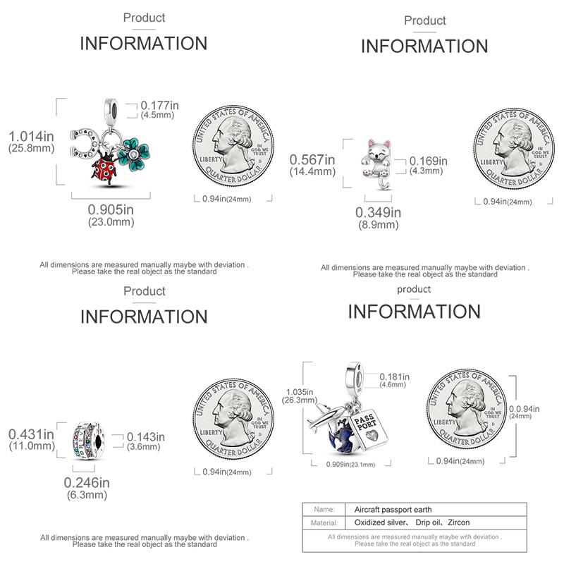 925 Стерлинговое Серебро Красочный Ловец Снов Светящийся Светлячок Подарок Самолет Земля Шармы Подходят Оригинальный Подвеска DIY Изготовление Ювелирных Изделий