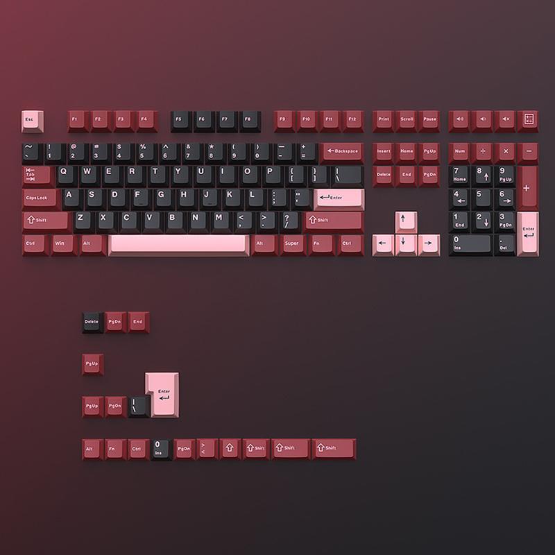 126 Клавиш Двойной Прострел Колпачок Pbt Cherry Механическая Игровая Клавиатура Для Переключателя Mx Колпачок Gmk67 Gmk87 Gmk61 Игровая Клавиатура Клавишный Колпачок