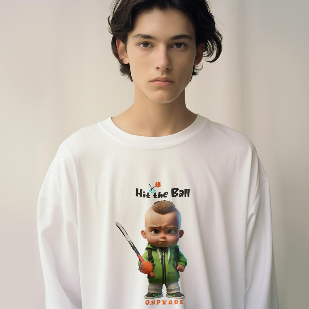Стопроцентная футболка с длинным рукавом базовая 'Ohp X Aidaeve Tennis Boy'