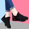 Spring Summer Board Shoes Women's Soft-soled Non-slip Fashion Casual All-match Sports Shoes Black Running Shoes