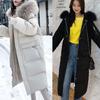 Winter Women Down Cotton Jacket Women's Winter Hooded Faux Fur Collar Coat Warm Parkas Snow Outwear Oversized Long Winter Jacket