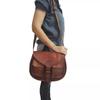 Women New Handmade Natural Goat Leather Vintage Messenger Bag