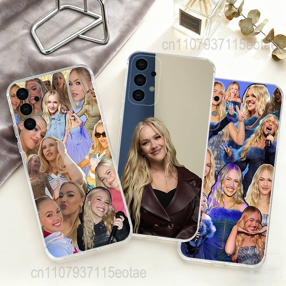 F-Freya Skye Singer Transparent TPU Case for Samsung S21,S24,S30,S23,S25,S22,S20,S10,5G,FE,PIus,Lite,Ultra