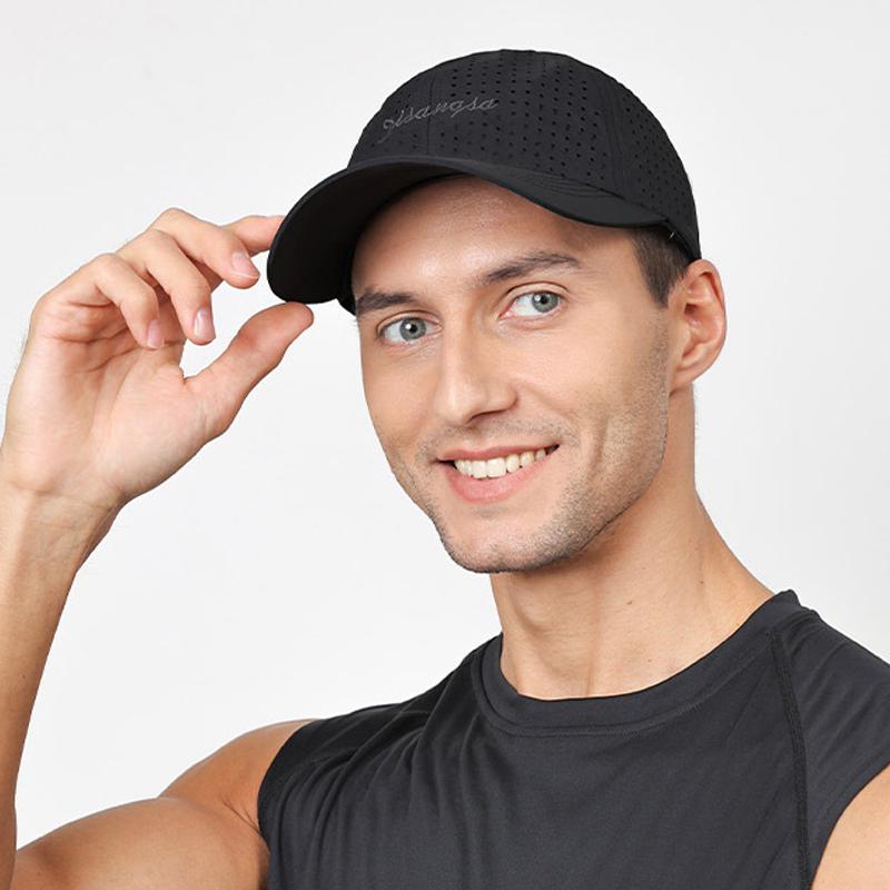 Летняя дышащая бейсболка, мужская солнцезащитная шляпа от солнца, быстросохнущая кепка с вышитыми буквами