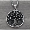 Мужские ретро-панк-готические украшения из нержавеющей стали «Древо жизни» с черепом Темный властный рок и;Ожерелье с подвеской Roll Party Biker