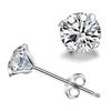 New 925 Silver Stud Earrings AAA Zircon High Quality For Women's Wedding Fine Jewelry Accessories Party Gift