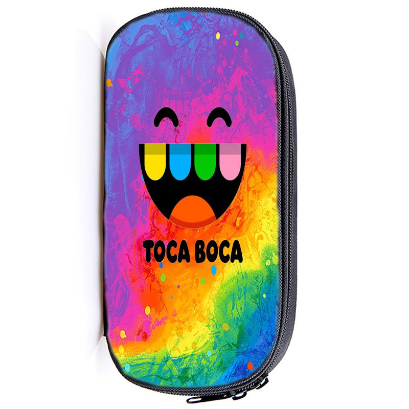 Сумка-карандаш Toca Life World, канцелярские принадлежности, Toca, игровой пенал для девочек, пенал на молнии, школьные принадлежности