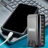 600 Вт GaN 8-портовое USB-зарядное устройство Type C PD3.1 Зарядная станция USB C Адаптеры быстрой зарядки для iPhone 16 15 14 Samsung Xiaomi Huawei
