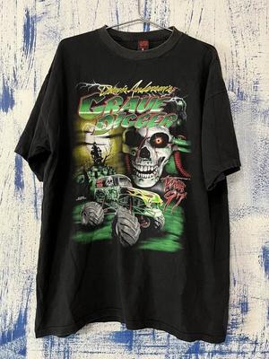 Винтажная черная футболка с коротким рукавом Grave Digger 1997 года, унисекс, репринт, размеры S-5XL, унисекс футболка