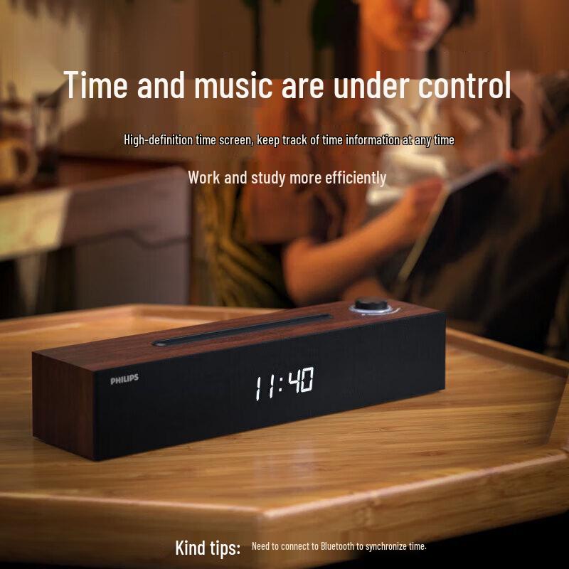 Philips SPA3809 Wooden Bluetooth Multimedia Speakers