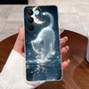 Чехол для Realme 15X 5G RMX5250 / C85 5G RMX5253 Чехол Эстетичный Милый Кот Астронавт Мягкий Силиконовый Чехол Прозрачный Чехол для Телефона