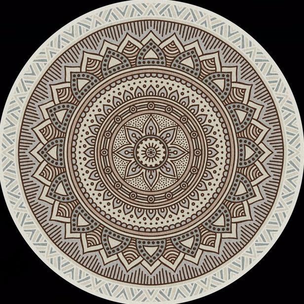 Американский богемный круглый ковер гостиная диван журнальный столик кабинет спальня прикроватный коврик подвесная корзина кресло-качалка коврик