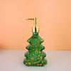 Стеклянный диспенсер с рождественским дизайном, многоразовая бутылка с помпой для шампуня, мыла, лосьона, праздничный декор для ванной, подарки, органайзер для туалетного столика