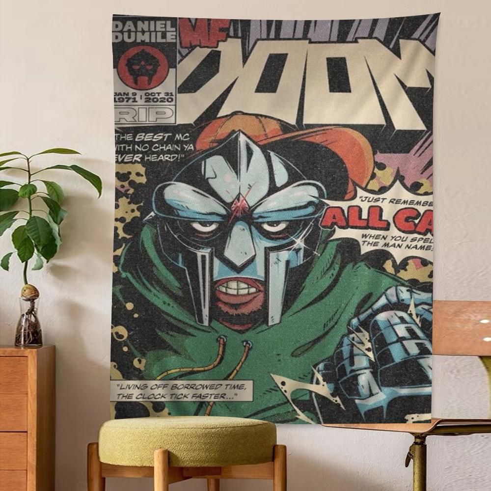 MF DOOM Сделай сам Настенный гобелен Подвесной Таро Хиппи Настенные ковры Общежитие Домашний декор