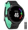Совместимый силиконовый ремешок для Garmin Forerunner 235/620/735XT - Двухцветный дизайн с круглыми отверстиями.