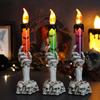 Halloween Party Candles Led Candlelight Skeleton Ghost Hand Smoke Free Lights Terror Props Ghost House Bar Decoration Supplies