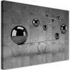 Canvas Print Silver Balls 3D