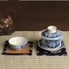 4PCS Square Tea Mat Bamboo Mug Pads Placemat Table Mat  Kitchen