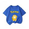 Potdemiel Summer New Pikachu Print Children's T-Shirt, Boys and Girls, Comfortable and Breathable Children's T-Shirt